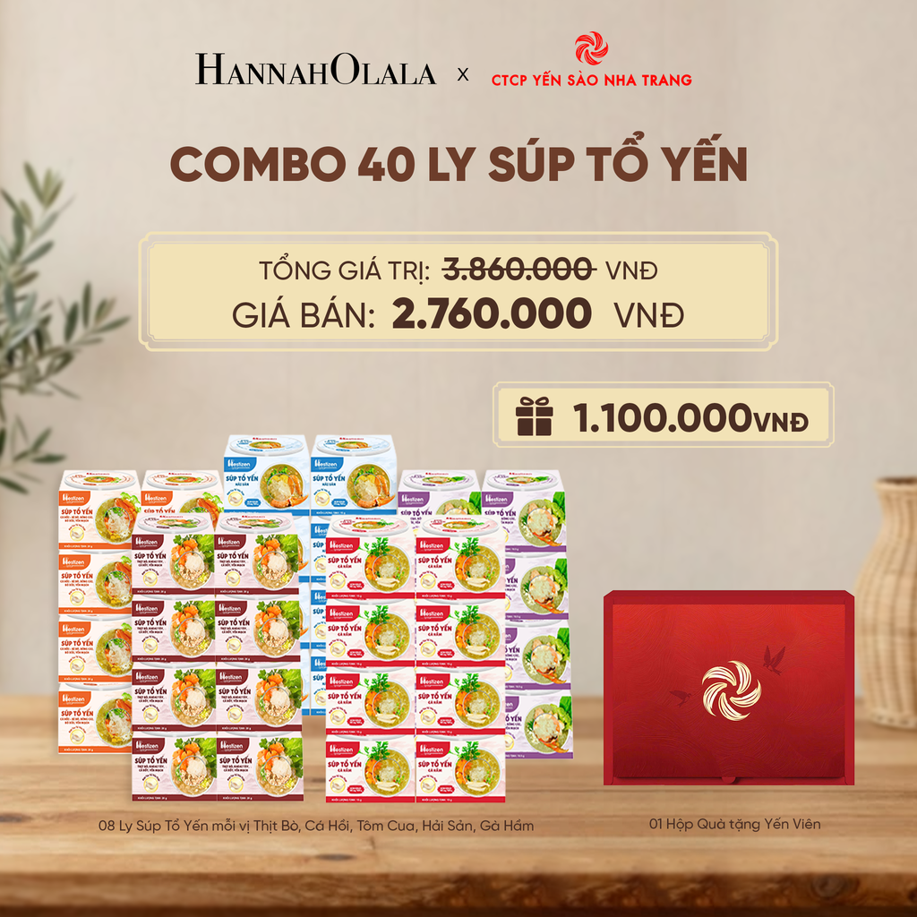  COMBO 40 LY SÚP TỔ YẾN - DEAL 4 - D213 