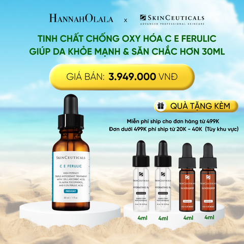  DEAL 4: TINH CHẤT CHỐNG OXY HÓA C E FERULIC GIÚP DA TRỞ NÊN KHỎE MẠNH & SĂN CHẮC HƠN 30ML 