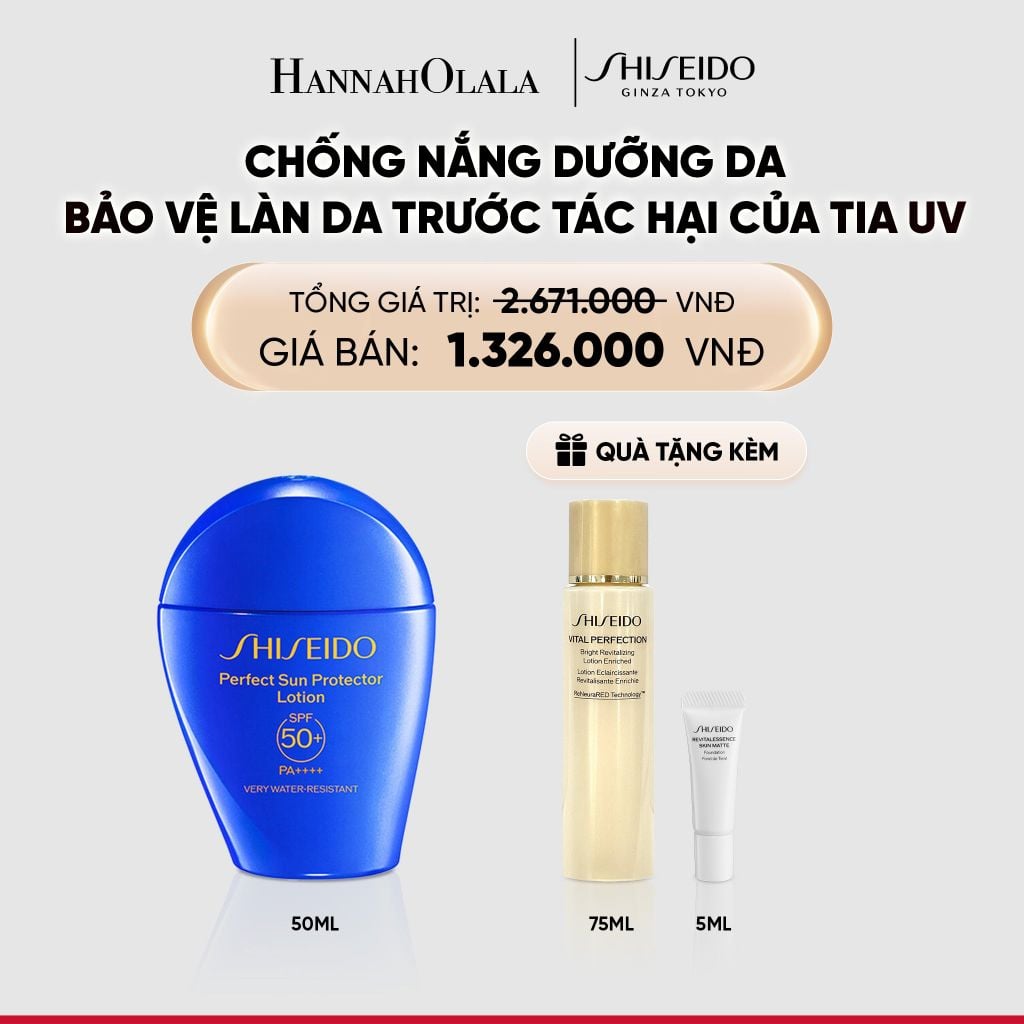  SỮA CHỐNG NẮNG DƯỠNG DA SHISEIDO GSC PERFECT SUN PROTECTOR LOTION SPF50+ 50ML - DEAL 04 - C86 