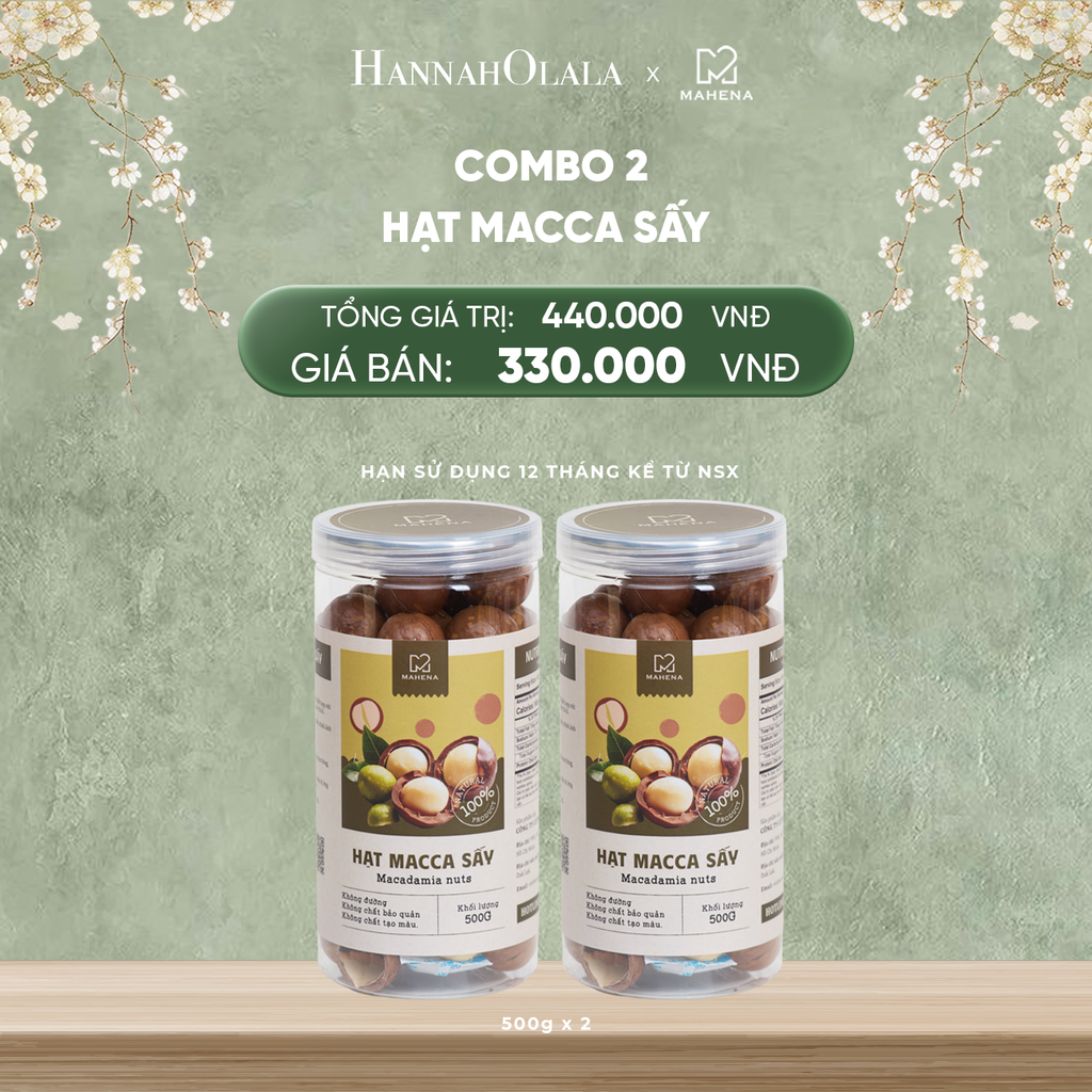  DEAL 4: COMBO 2 MACCA SẤY 500G 