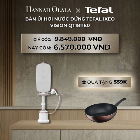  DEAL 4: BÀN ỦI HƠI NƯỚC ĐỨNG TEFAL IXEO VISION QT1811E0 