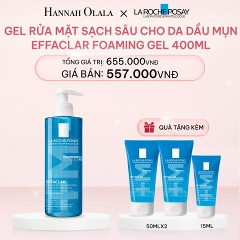  E989_DEAL 4: GEL RỬA MẶT SẠCH SÂU CHO DA DẦU MỤN EFFACLAR FOAMING GEL 400ML 