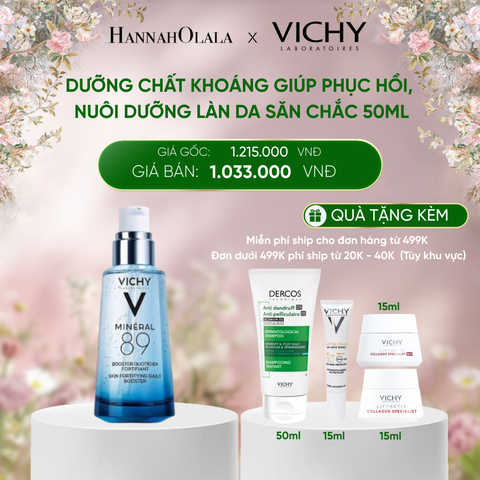  DEAL 4 DƯỠNG CHẤT KHOÁNG GIÚP PHỤC HỒI, NUÔI DƯỠNG LÀN DA SĂN CHẮC MINERAL 89 50ML 