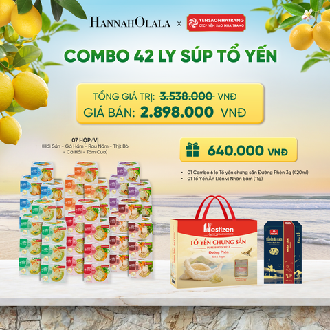  COMBO 42 LY SÚP TỔ YẾN - DEAL 4 