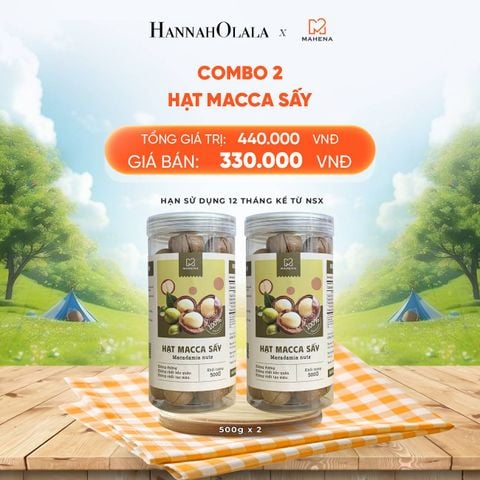  DEAL 4: COMBO 2 MACCA SẤY 500G 