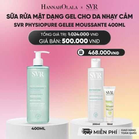  SỮA RỬA MẶT DẠNG GEL CHO DA NHẠY CẢM SVR PHYSIOPURE GELEE MOUSSANTE 400ML - DEAL 04_A425 