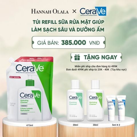  TÚI REFILL SỮA RỬA MẶT GIÚP LÀM SẠCH SÂU VÀ DƯỠNG ẨM CERAVE HYDRATING CLEANSER 473ML - A1119 