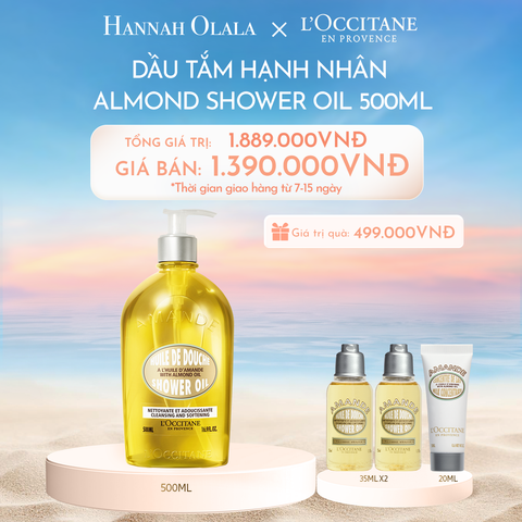  C1104_DEAL 4: DẦU TẮM HẠNH NHÂN ALMOND SHOWER OIL 500ML 