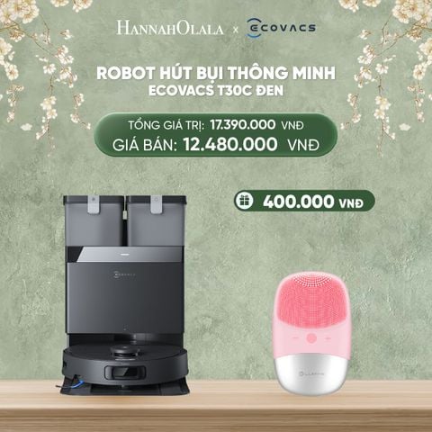  DEAL 4: ROBOT HÚT BỤI THÔNG MINH ECOVACS T30C ĐEN 
