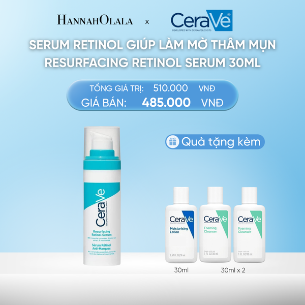  DEAL 4 SERUM RETINOL GIÚP LÀM MỜ THÂM MỤN CERAVE 