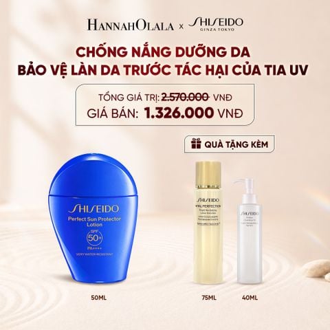  SỮA CHỐNG NẮNG DƯỠNG DA SHISEIDO GSC PERFECT SUN PROTECTOR LOTION SPF50+ 50ML - DEAL 4 