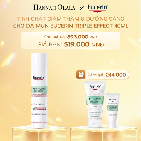  C816_DEAL 4: TINH CHẤT GIẢM THÂM & DƯỠNG SÁNG CHO DA MỤN EUCERIN TRIPLE EFFECT 40ML 