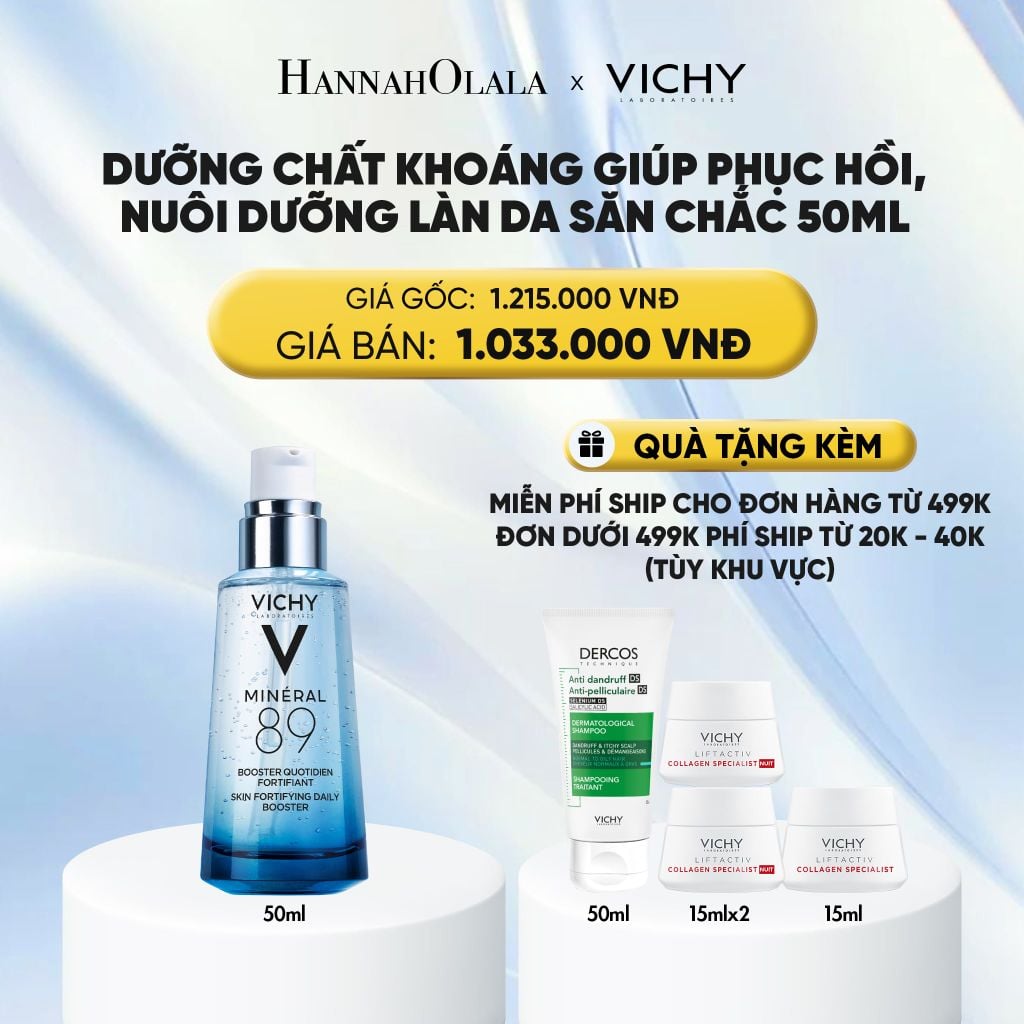  DƯỠNG CHẤT KHOÁNG GIÚP PHỤC HỒI, NUÔI DƯỠNG LÀN DA SĂN CHẮC MINERAL 89 50ML - DEAL 4 : 