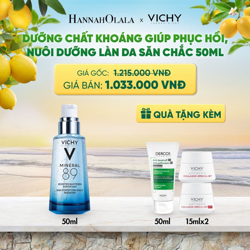  DƯỠNG CHẤT KHOÁNG GIÚP PHỤC HỒI, NUÔI DƯỠNG LÀN DA SĂN CHẮC MINERAL 89 50ML DEAL 4 