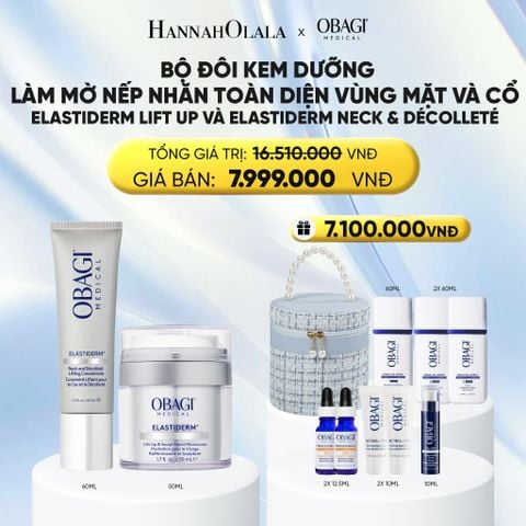  BỘ ĐÔI KEM DƯỠNG LÀM MỜ NẾP NHĂN TOÀN DIỆN VÙNG MẶT VÀ CỔ ELASTIDERM LIFT UP & SCULPT 50ML VÀ ELASTIDERM NECK AND DÉCOLLETÉ 60ML - DEAL 04 