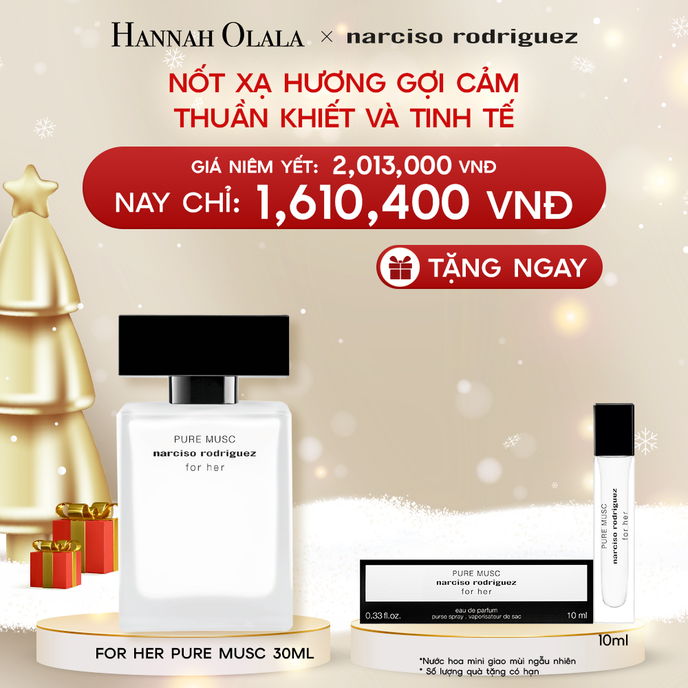  A238_DEAL 4: Nước Hoa nữ Narciso Rodriguez Pure Musc For Her Eau De Parfum 30ml 