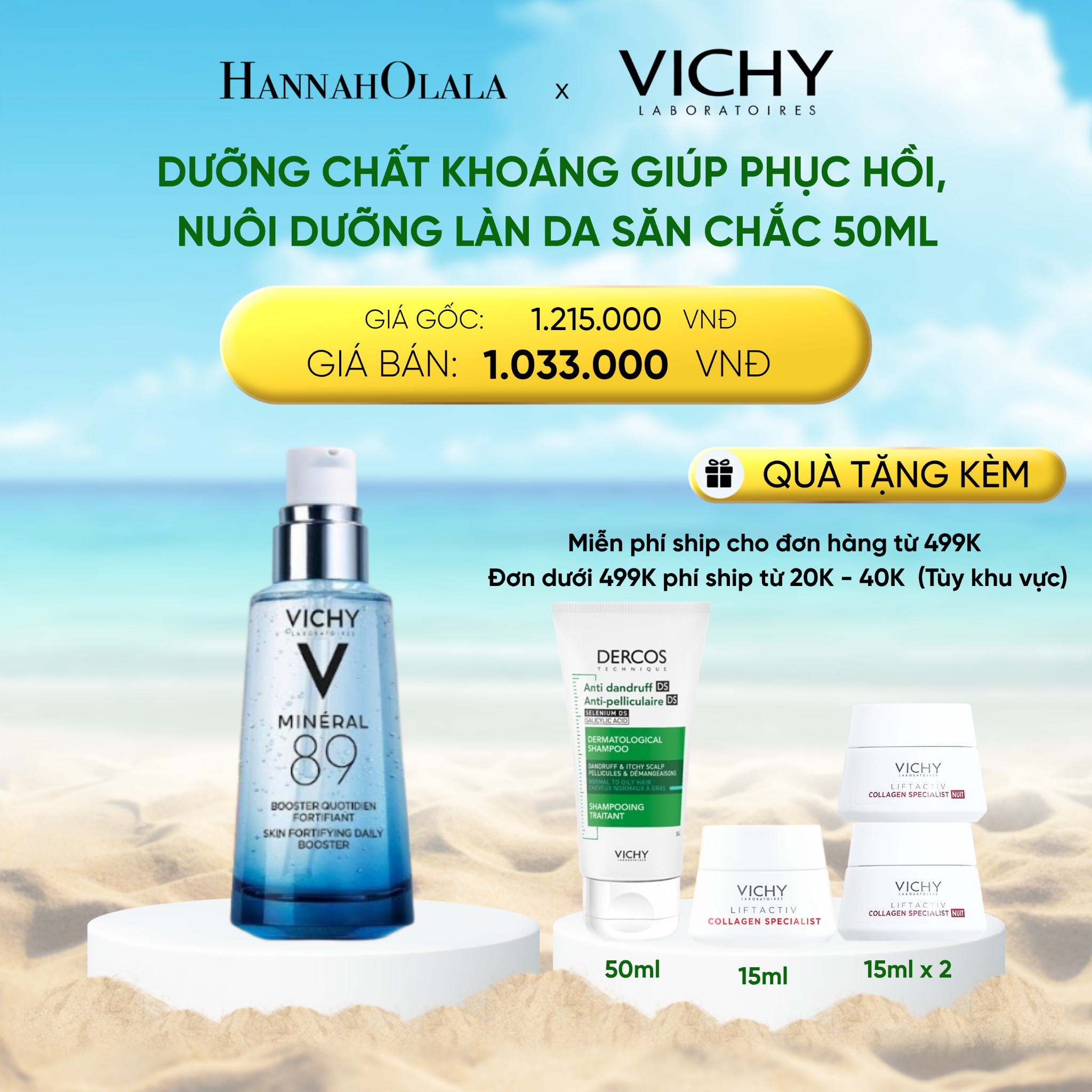 Serum Dưỡng Chất Khoáng L'Oréal Mineral 89 50ml