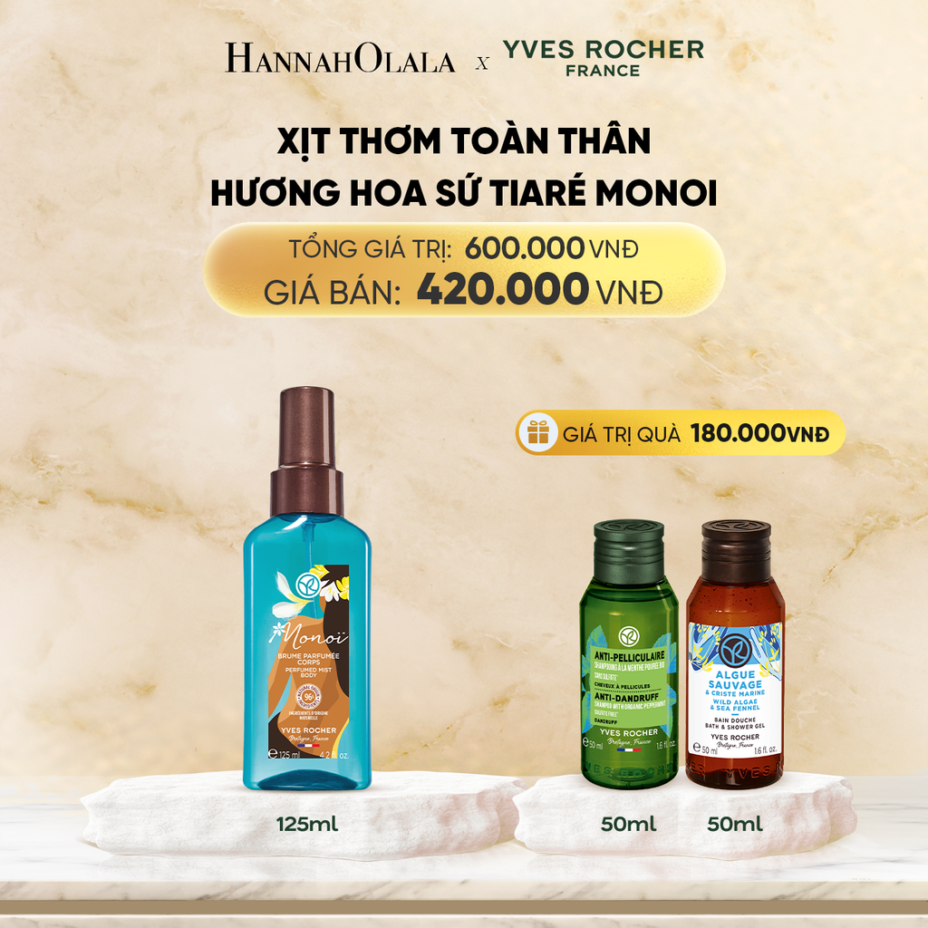  XỊT THƠM TOÀN THÂN HƯƠNG HOA SỨ TIARÉ MONOI 