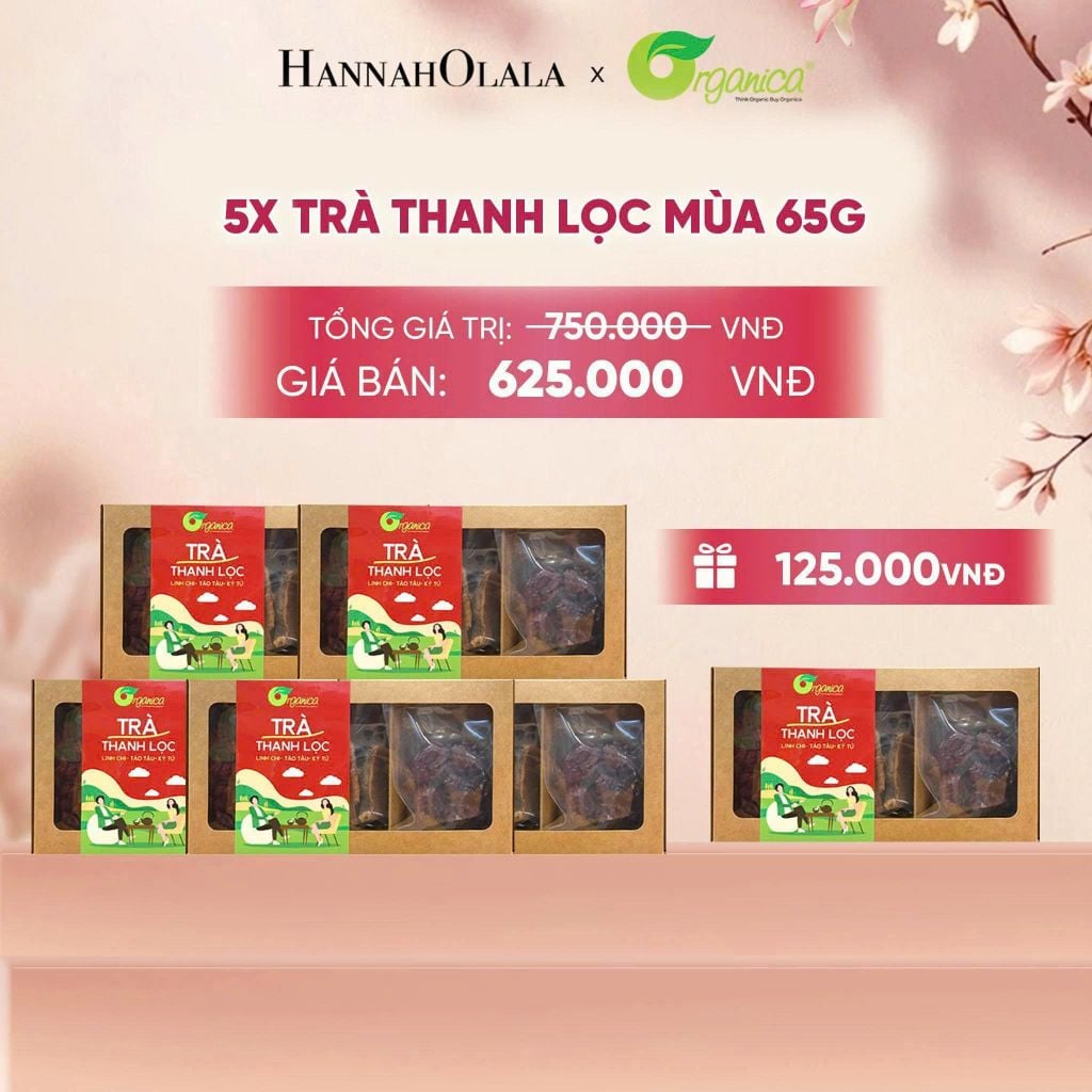  COMBO 5X TRÀ THANH LỌC ORGANICA 65GR - A50 