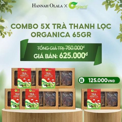  E75_DEAL 4: COMBO 5X TRÀ THANH LỌC ORGANICA 65GR 