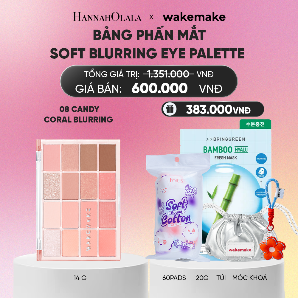  WAKEMAKE BẢNG PHẤN MẮT SOFT BLURRING EYE PALETTE 14G_ A238 