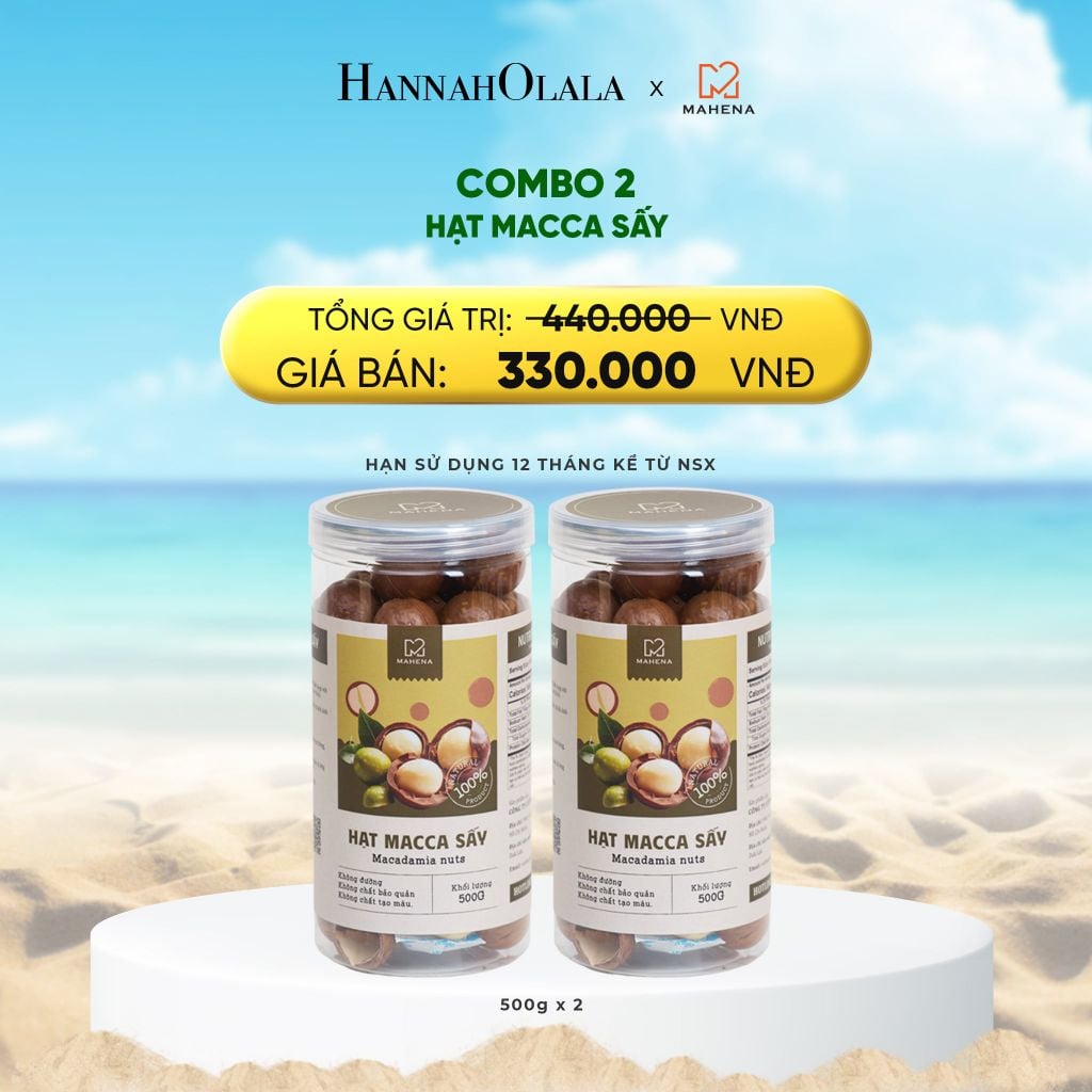  DEAL 4: COMBO 2 MACCA SẤY 500G 