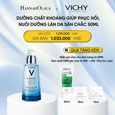  DEAL 4 DƯỠNG CHẤT KHOÁNG GIÚP PHỤC HỒI, NUÔI DƯỠNG LÀN DA SĂN CHẮC MINERAL 89 50ML 