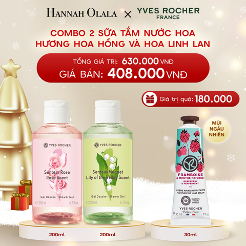  DEAL 4: COMBO 2 SỮA TẮM NƯỚC HOA HƯƠNG HOA HỒNG VÀ HOA LINH LAN 