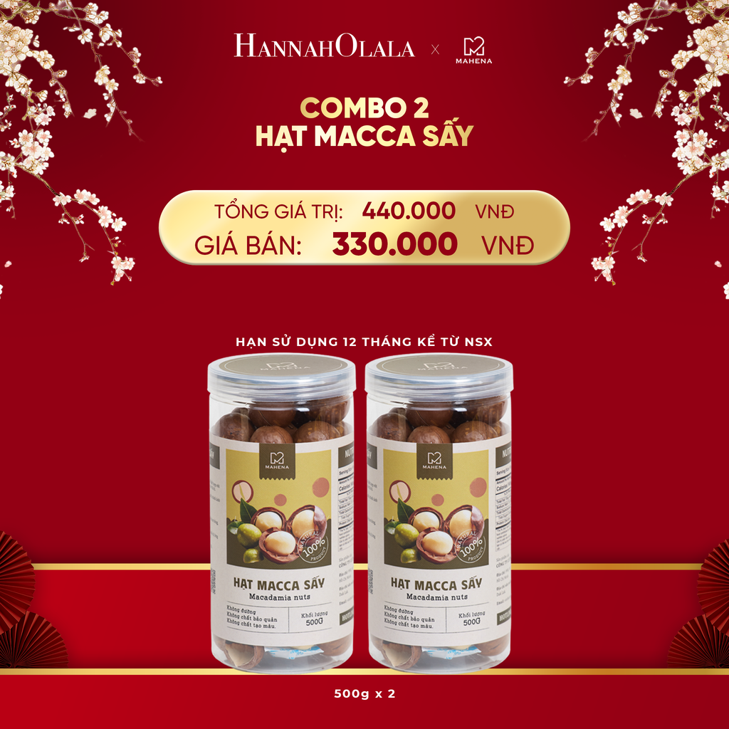 DEAL 4: COMBO 2 MACCA SẤY 500G 