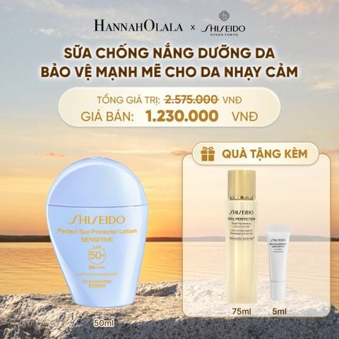  SỮA CHỐNG NẮNG CHO DA NHẠY CẢM SHISEIDO GSC PERFECT SUN PROTECTOR LOTION SENSITIVE SPF50+ 50ML - DEAL 04 - B513 