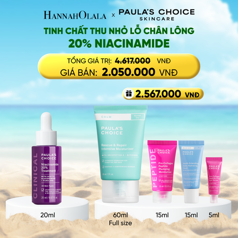  A628_DEAL 4: TINH CHẤT SE KHÍT LỖ CHÂN LÔNG VÀ LÀM MỜ THÂM MỤN NIACINAMIDE 20% 20ML 