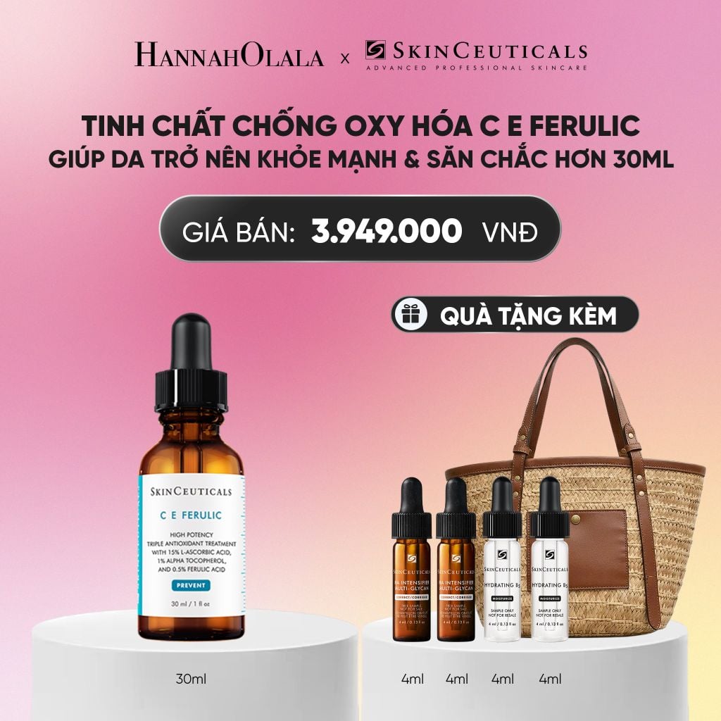  TINH CHẤT CHỐNG OXY HÓA C E FERULIC GIÚP DA TRỞ NÊN KHỎE MẠNH & SĂN CHẮC HƠN 30ML DEAL 4_A480 