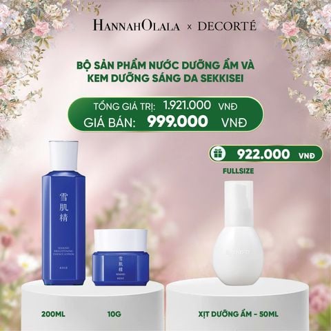  E1281_DEAL 4: BỘ SẢN PHẨM NƯỚC DƯỠNG ẨM VÀ KEM DƯỠNG SÁNG DA SEKKISEI 