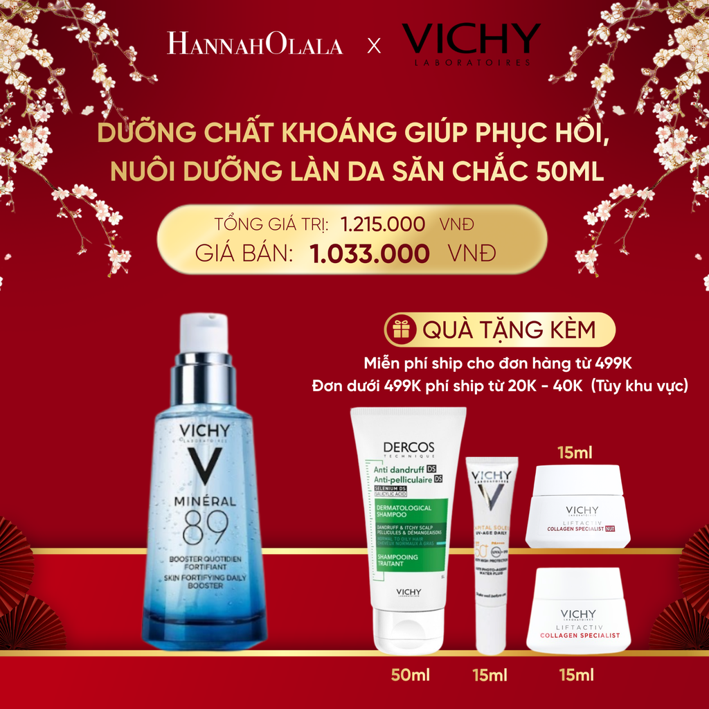  DEAL 4 DƯỠNG CHẤT KHOÁNG GIÚP PHỤC HỒI, NUÔI DƯỠNG LÀN DA SĂN CHẮC MINERAL 89 50ML 