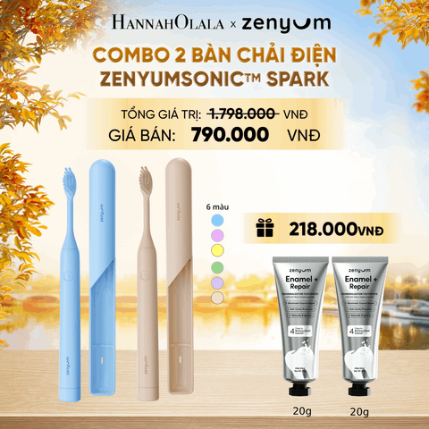  COMBO 2 BÀN CHẢI ĐIỆN ZENYUM SONIC SPARK - E1564 