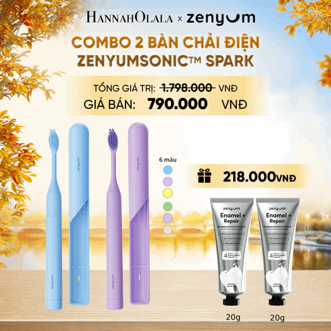  COMBO 2 BÀN CHẢI ĐIỆN ZENYUM SONIC SPARK - E1564 