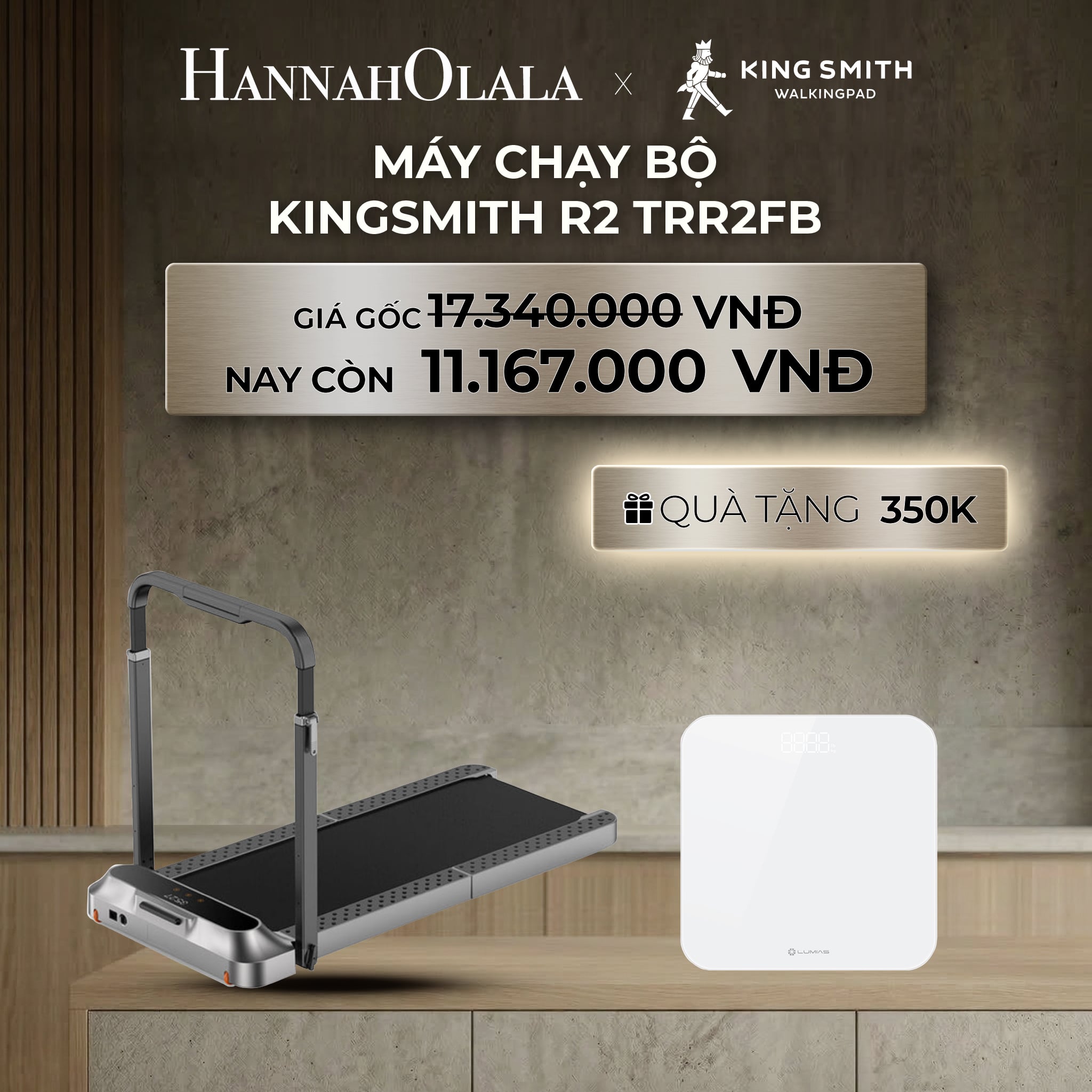 A1023_deal 5: máy chạy bộ kingsmith r2 trr2fb