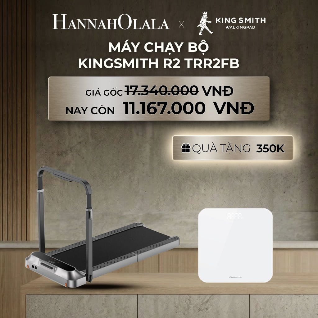  DEAL 5: MÁY CHẠY BỘ KINGSMITH R2 TRR2FB 