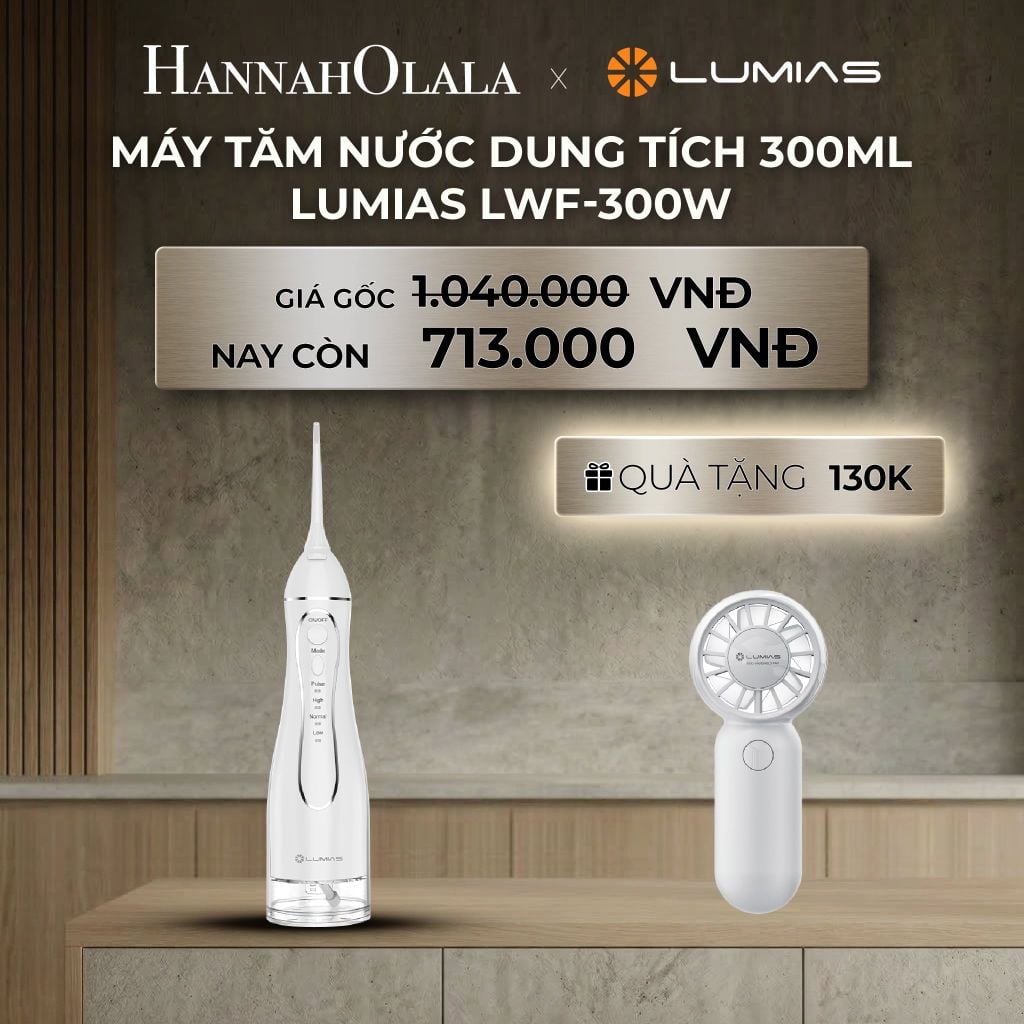  DEAL 5: MÁY TĂM NƯỚC DUNG TÍCH 300ML LUMIAS LWF-300W 