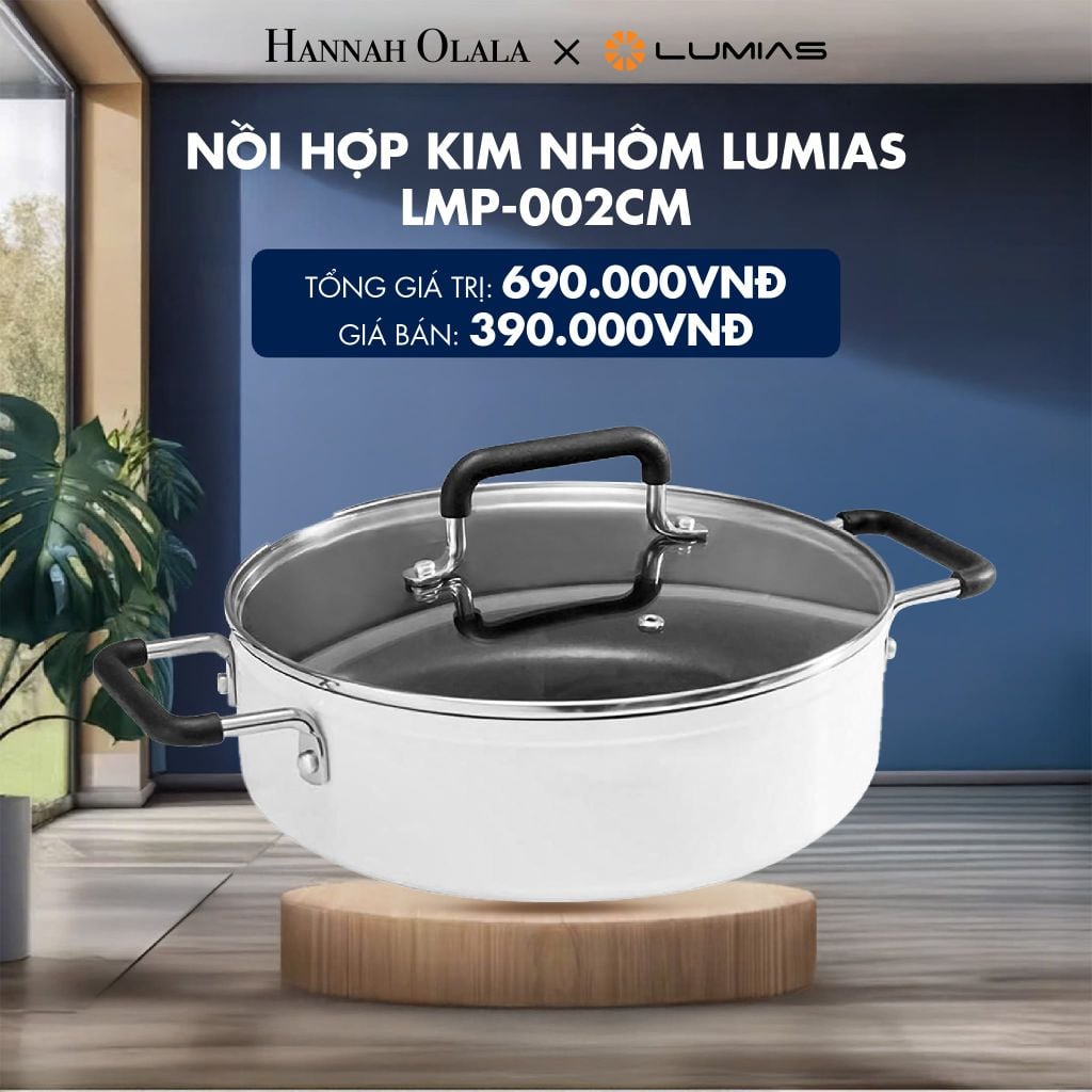  NỒI HỢP KIM NHÔM LUMIAS LMP-002CM - DEAL 5 