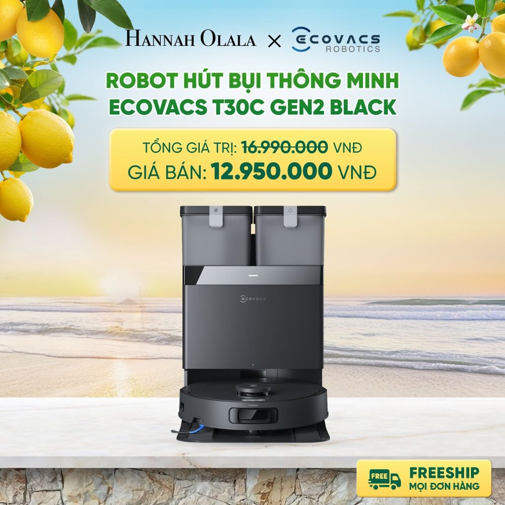  ROBOT HÚT BỤI THÔNG MINH ECOVACS T30C GEN2 DEAL 5: 