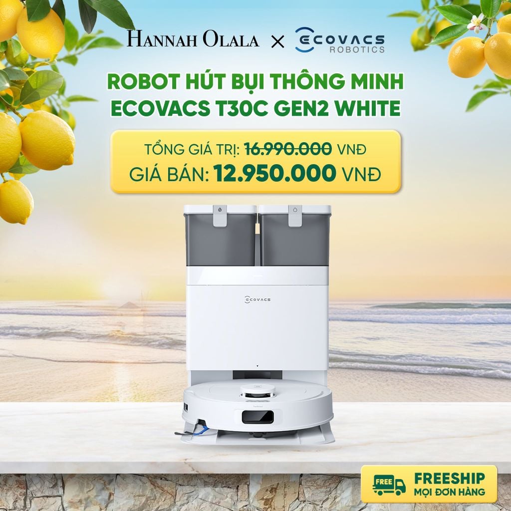  ROBOT HÚT BỤI THÔNG MINH ECOVACS T30C GEN2 DEAL 5: 