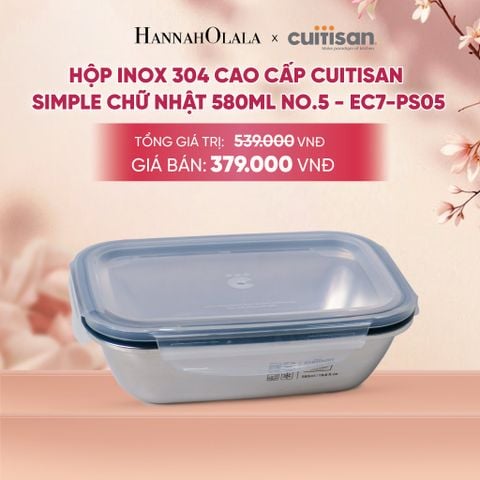  HỘP INOX 304 CAO CẤP CUITISAN SIMPLE - DEAL 5 