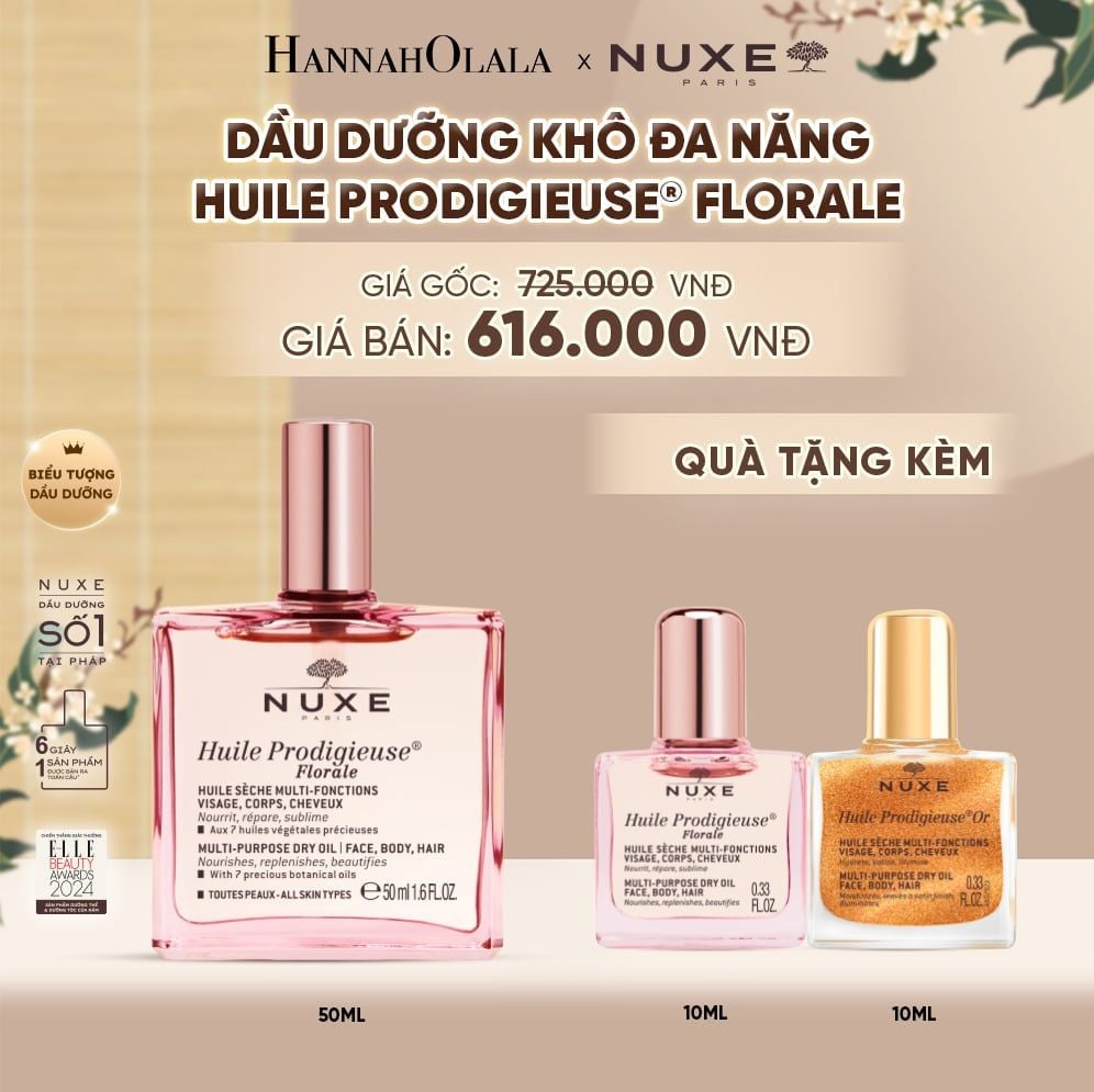  DẦU DƯỠNG KHÔ ĐA NĂNG NUXE HUILE PRODIGIEUSE® 50ML (CHỌN HƯƠNG) - A5058 