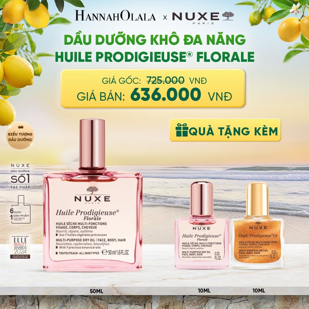  DẦU DƯỠNG KHÔ ĐA NĂNG NUXE HUILE PRODIGIEUSE® 50ML (CHỌN HƯƠNG) 
