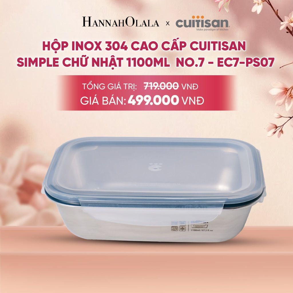  HỘP INOX 304 CAO CẤP CUITISAN SIMPLE - DEAL 5 - A1725 