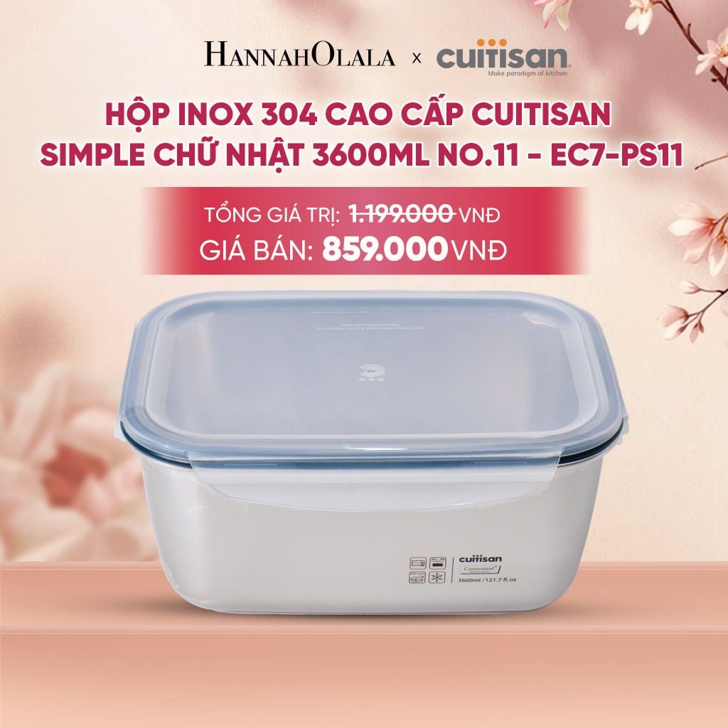  HỘP INOX 304 CAO CẤP CUITISAN SIMPLE - DEAL 5 - A1725 