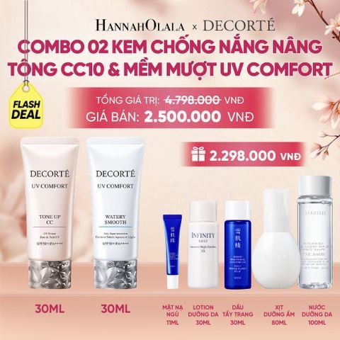 [FLASH DEAL 5]: COMBO 02 KEM CHỐNG NẮNG BẢO VỆ DA DECORTÉ UV COMFORT (BẢN MỚI) - A311 