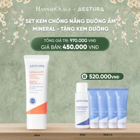  D994_DEAL 5: SET KEM CHỐNG NẮNG DƯỠNG ẨM MINERAL 