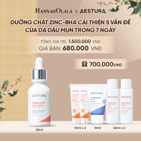  DƯỠNG CHẤT ZINC-BHA CẢI THIỆN 5 VẤN ĐỀ CỦA DA DẦU MỤN TRONG 7 NGÀY THERACNE365 ACTIVE SERUM 30ML - A496 
